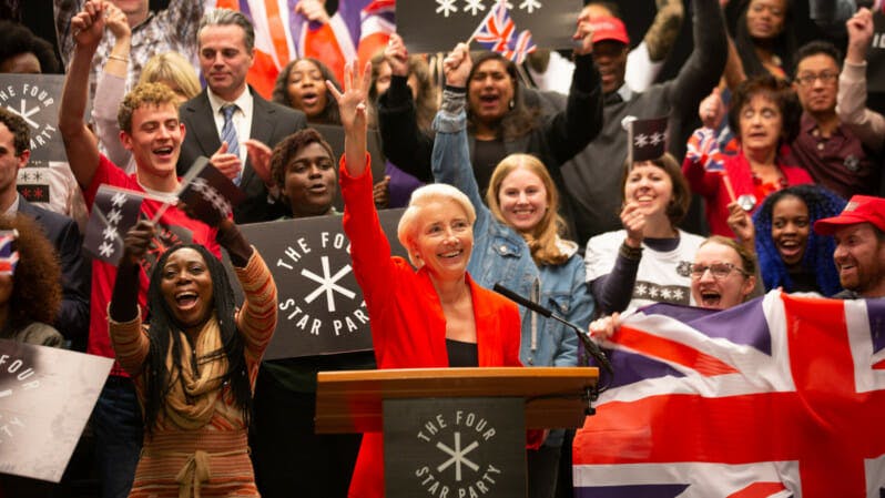 Emma Thompson stars in the BBC/HBO dystopian drama Years and Years, now on Showmax